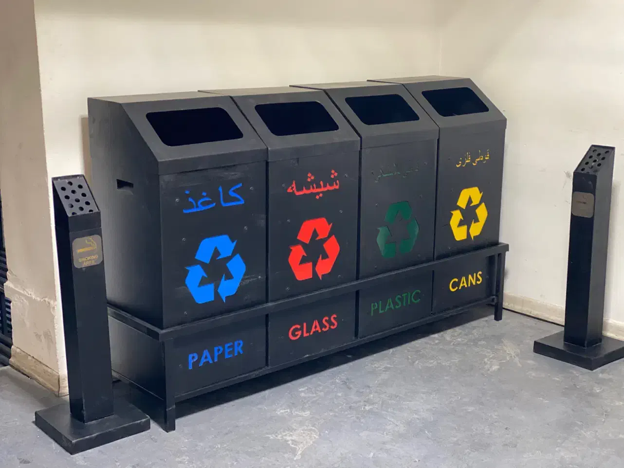 سطل زباله شهری/تفکیک/بازیافت/جاسیگاری/سفارشی|عمده‌فروشی|مشهد, کوشش|دیوار