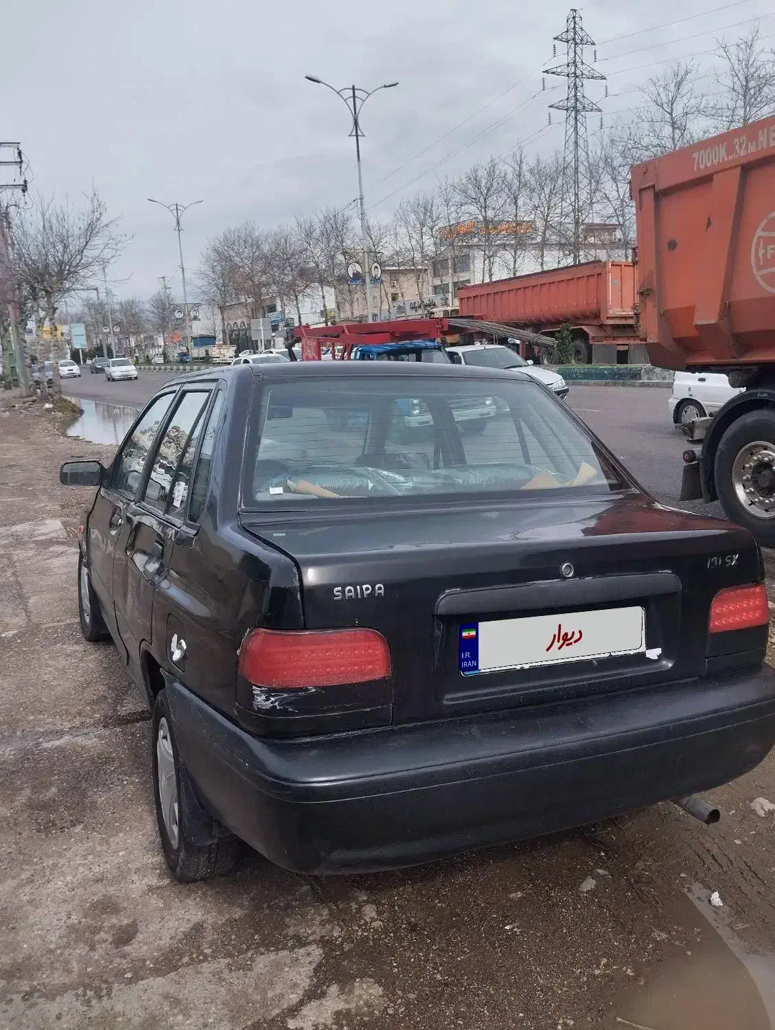 پراید 84 مشکی|خودرو سواری و وانت|رشت, فلسطین|دیوار