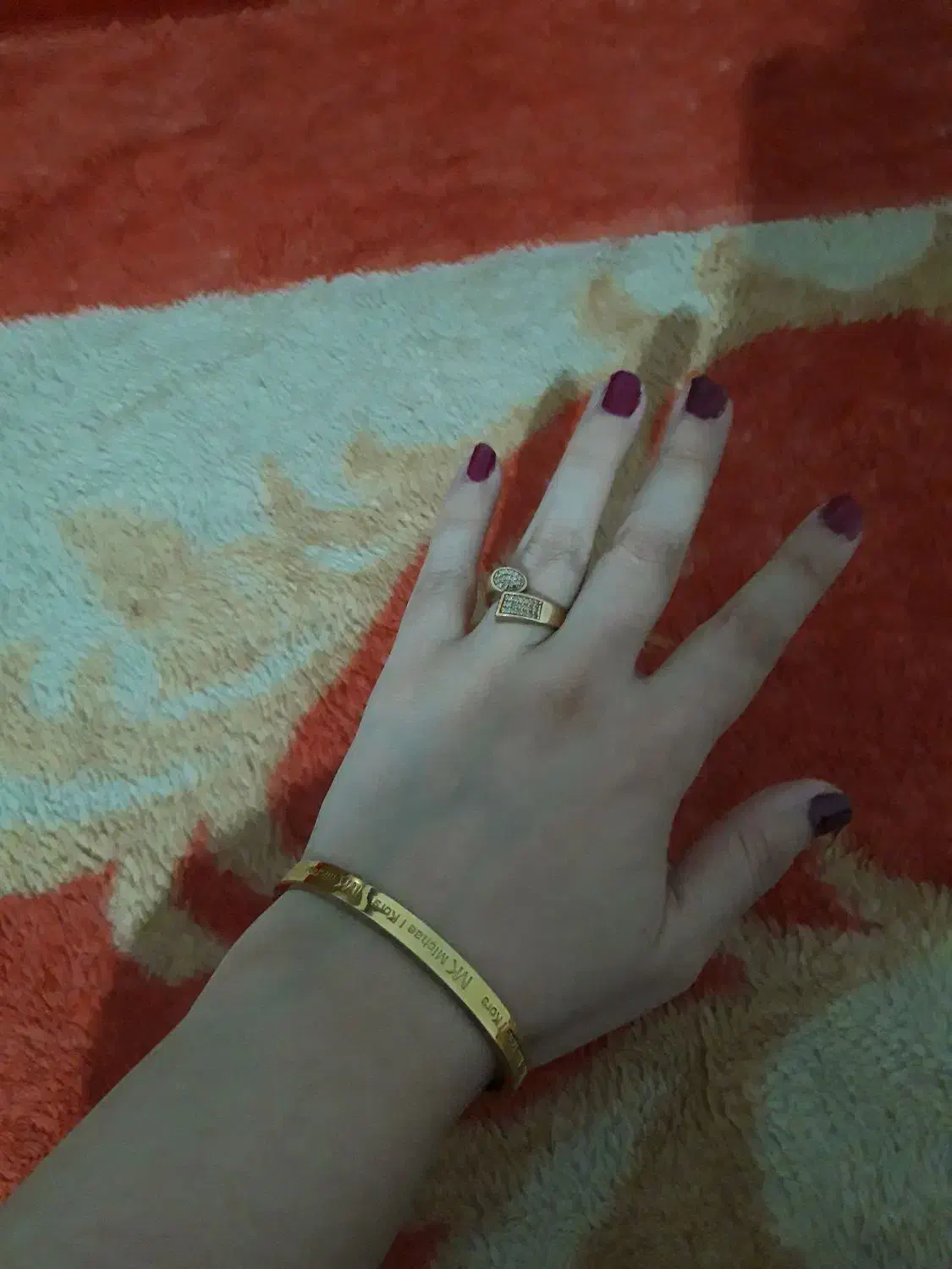 دستبند وانگشتر ژوپینگ بدل رنگ ثابت|بدلیجات|خرم‌آباد, |دیوار