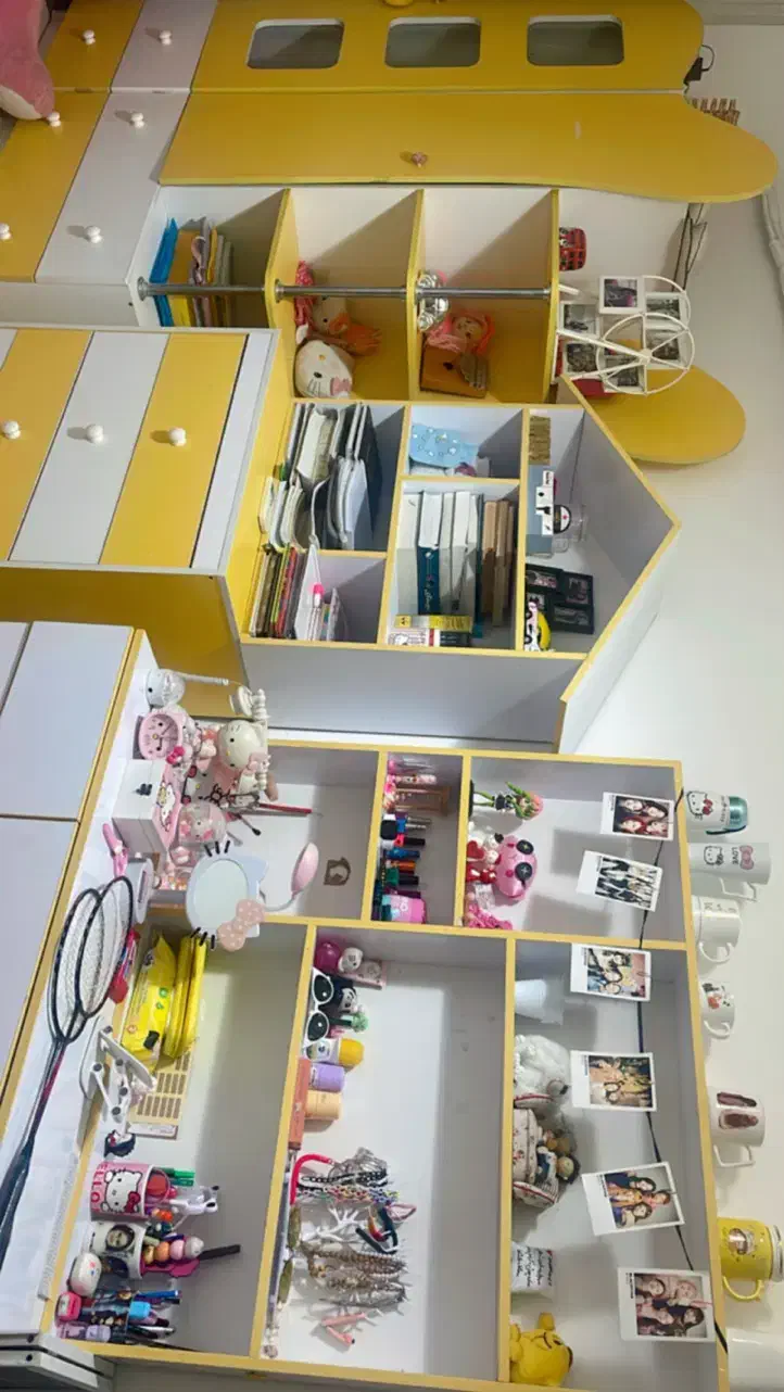 فروش فوری سرویس اتاق کودک دخترونه|تخت و سرویس خواب|لاهیجان, رجایی|دیوار