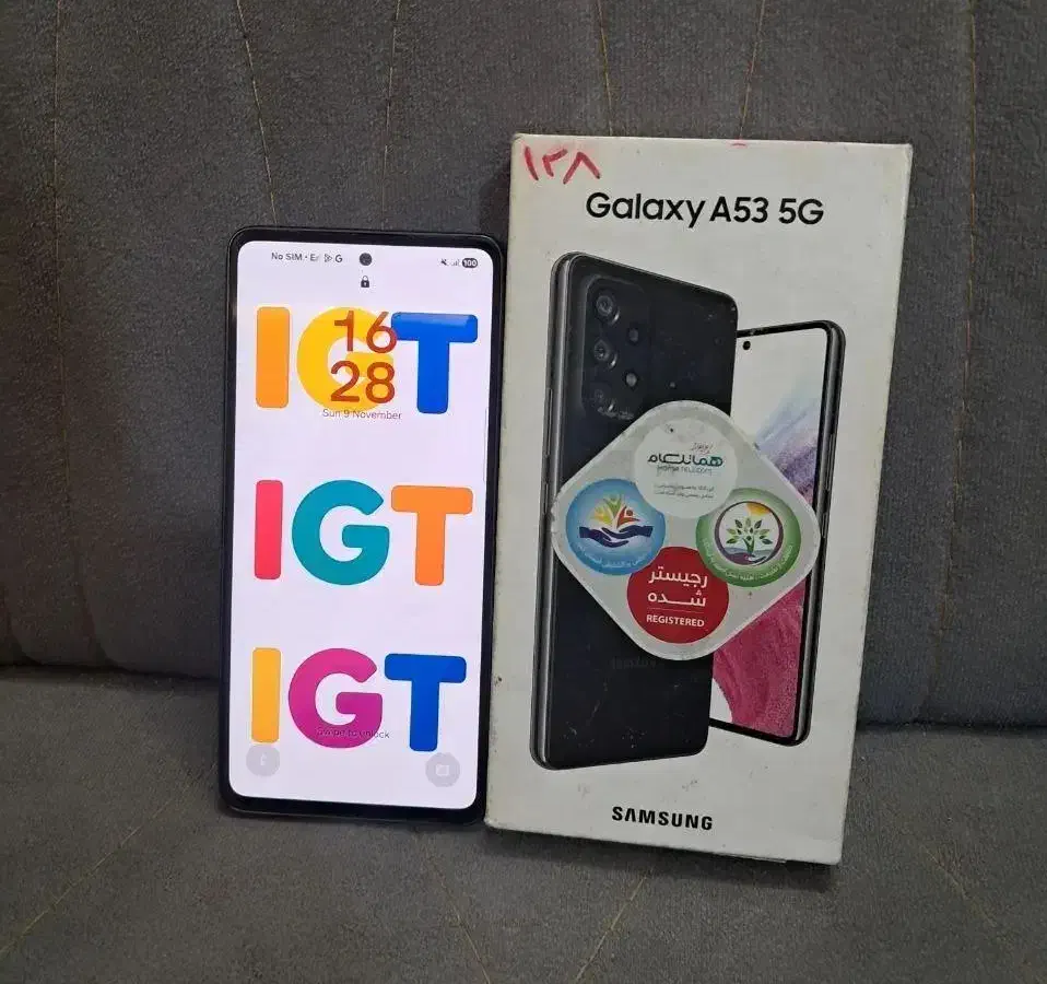 گوشی A53 مشکی، ۱۲۸ گیگ 5g سامسونگ|موبایل|مشهد, شهرک رازی (شهرک غرب)|دیوار