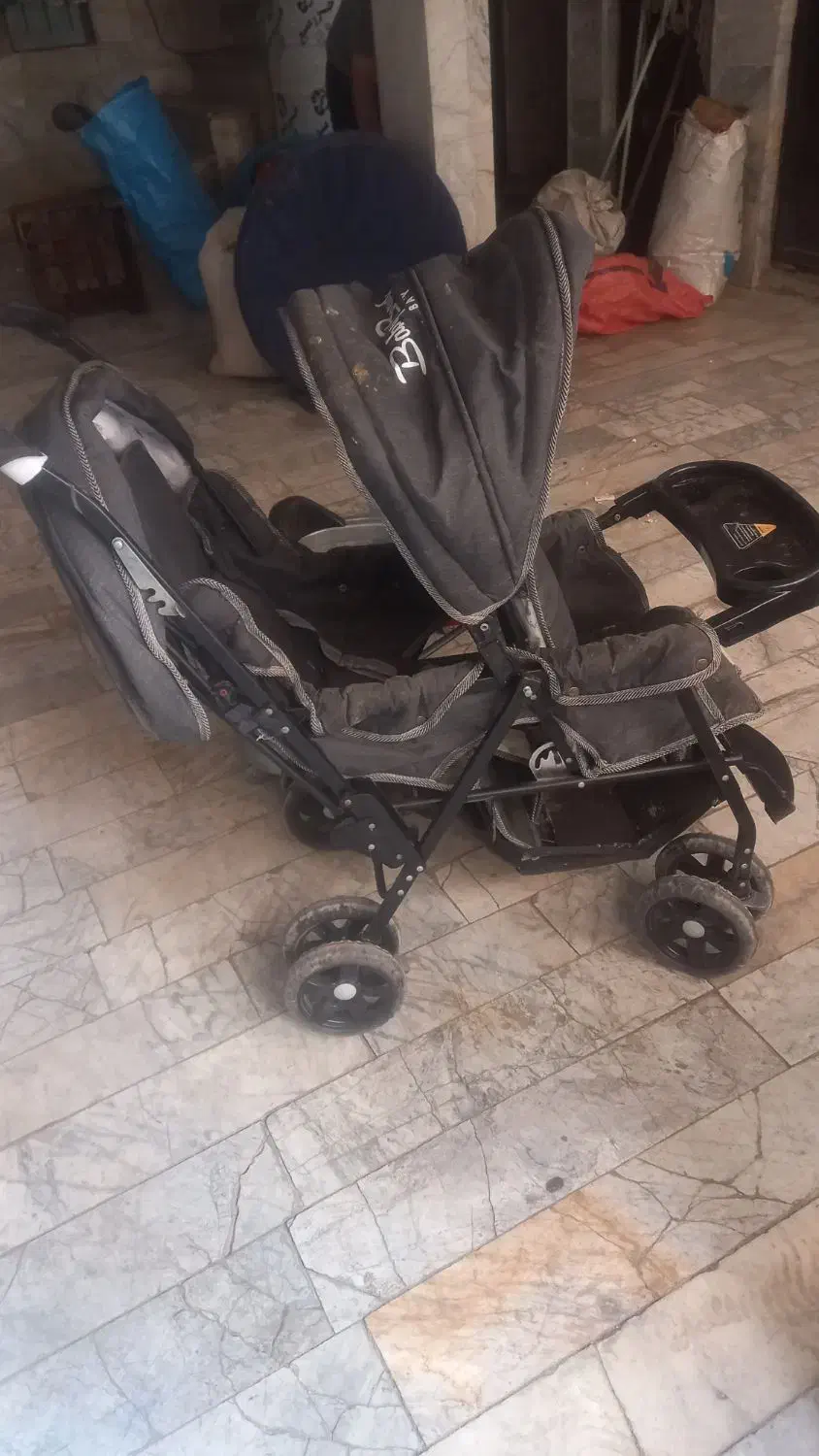 کالسکه دوقلو درحد نو|کالسکه و لوازم جانبی|محمدشهر, محمدشهر|دیوار