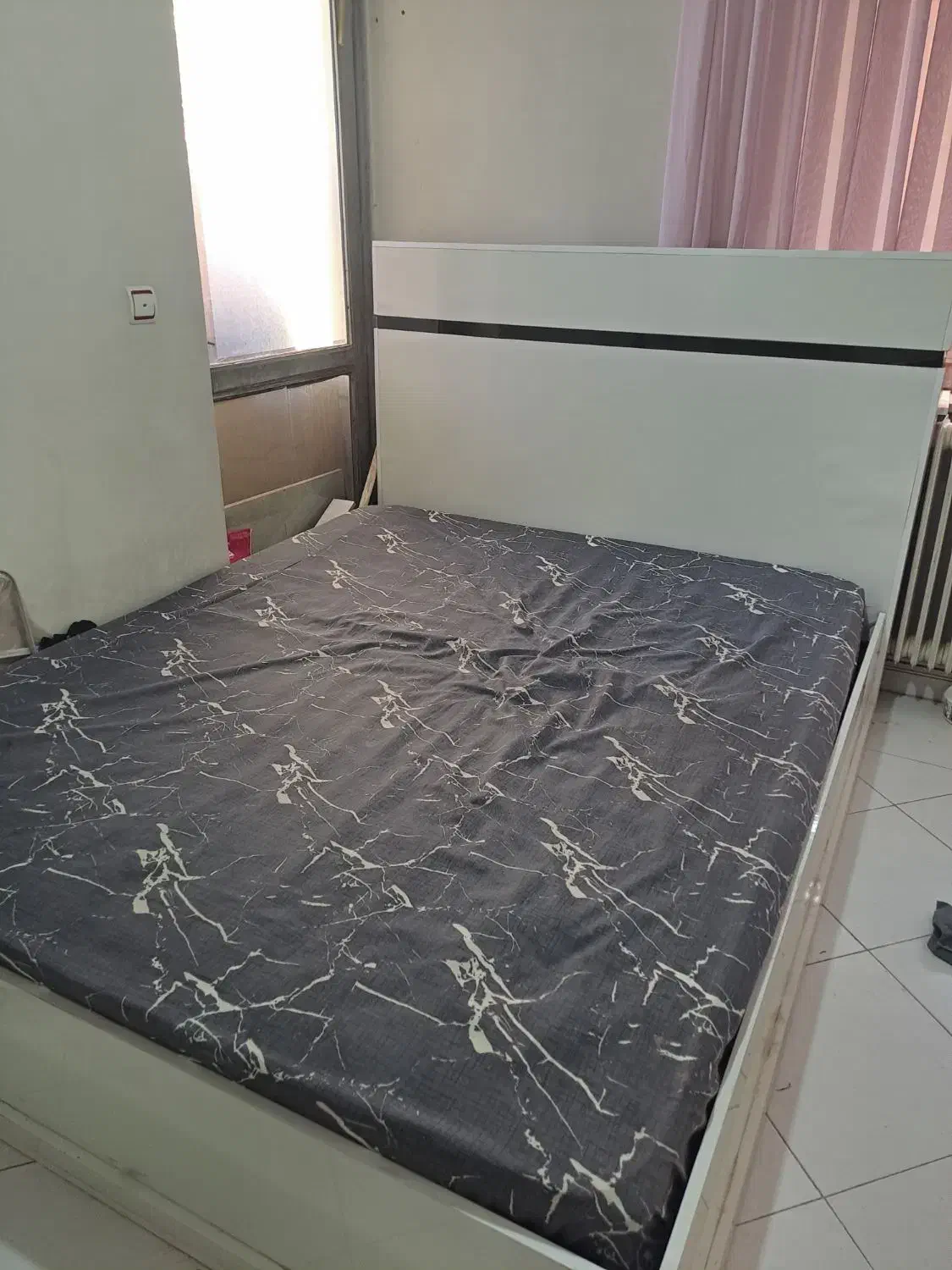 سرویس خواب mdf گلس|تخت و سرویس خواب|همدان, |دیوار