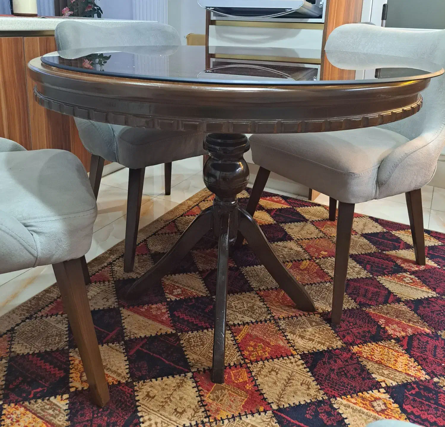 میزناهارخوری ۴ نفره|میز و صندلی غذاخوری|رشت, شهرک قدس|دیوار