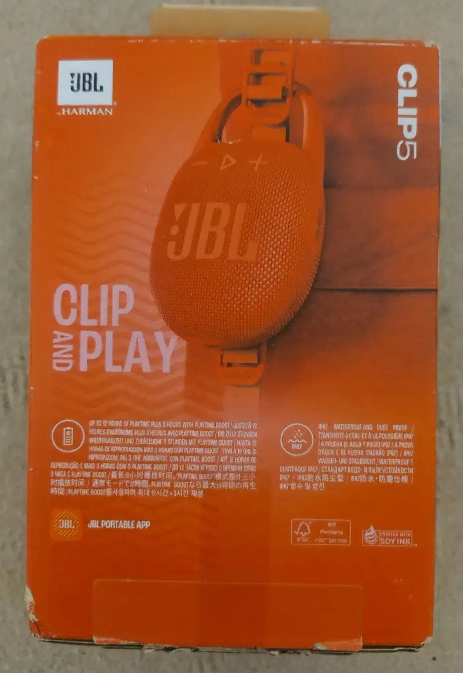 اسپیکر بلوتوثی قابل حمل جی بی ال مدل Clip 5|پخش‌کننده همراه|اردبیل, |دیوار