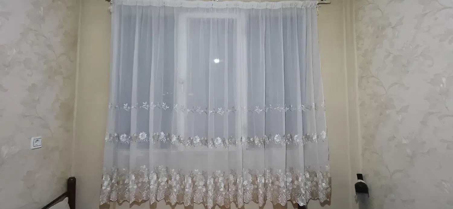 پرده گلدار|پرده، رانر، رومیزی|همدان, |دیوار