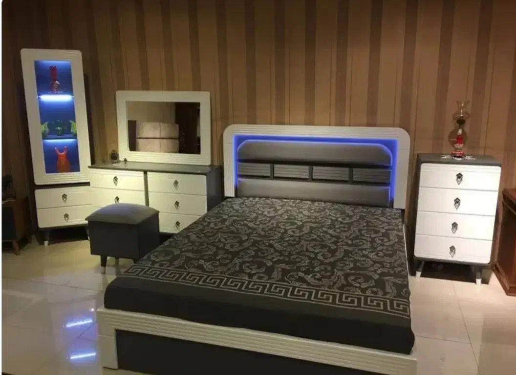 سرویس خواب مدل گیل دار 2|تخت و سرویس خواب|رشت, ولکس|دیوار