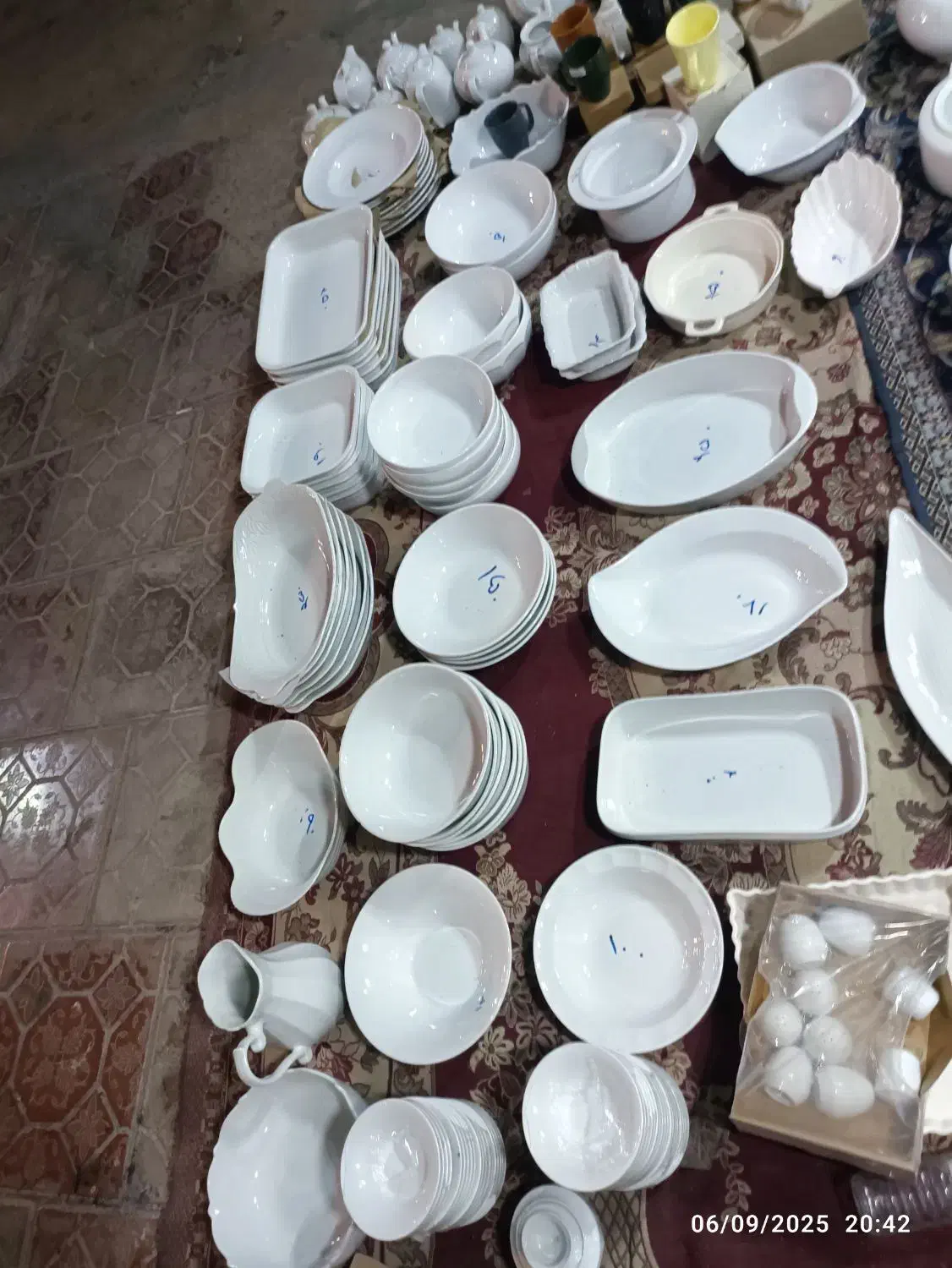 ظروف چینی تک وعمده سرویس غذاخوری 26پارچ 1200|ظروف سرو و پذیرایی|بندر ماهشهر, |دیوار