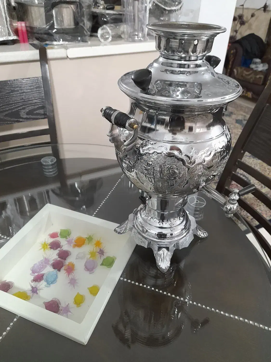 سماور گازی|کلکسیون اشیاء عتیقه|نیشابور, جمهوری|دیوار