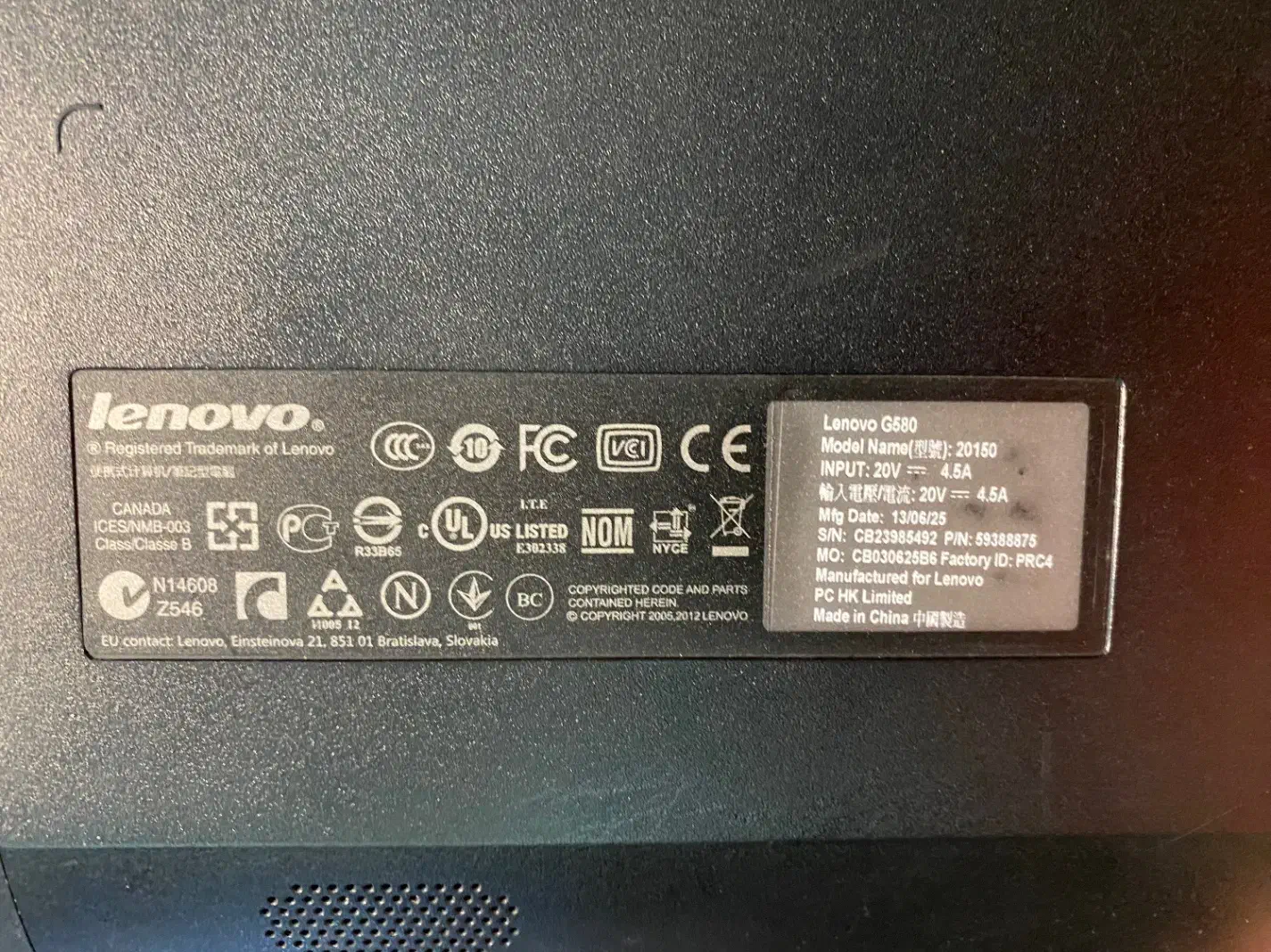 Lenovo G580|رایانه همراه|تهران, تهرانپارس غربی|دیوار