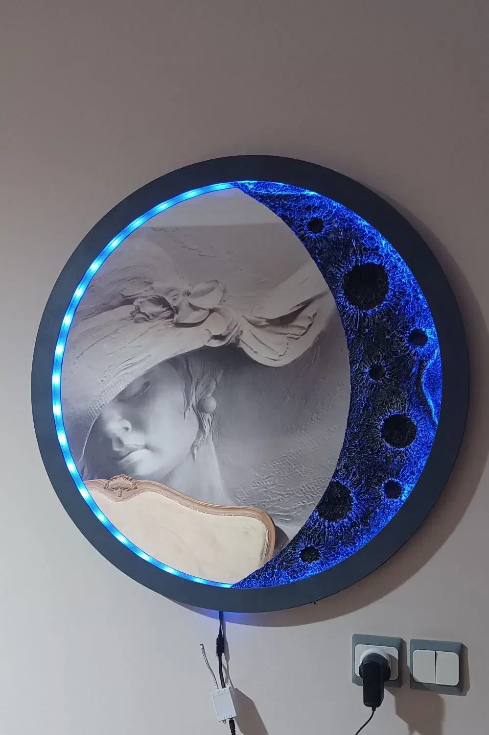 آینه ماه اندازه ۸۰در۸۰ نو|آینه|سبزوار, پاسداران|دیوار