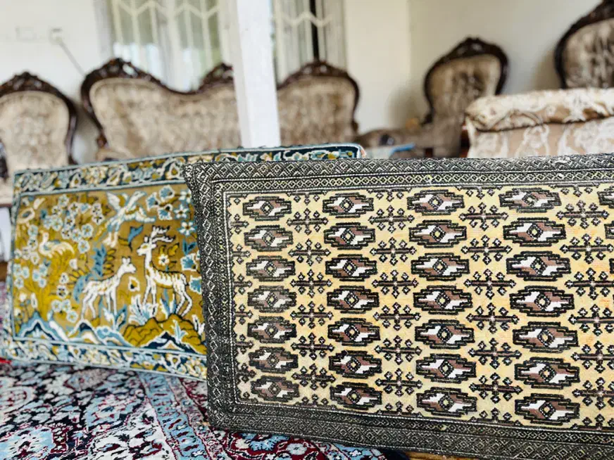 پشتی طرح دار|پشتی|تالش, هشتپر|دیوار