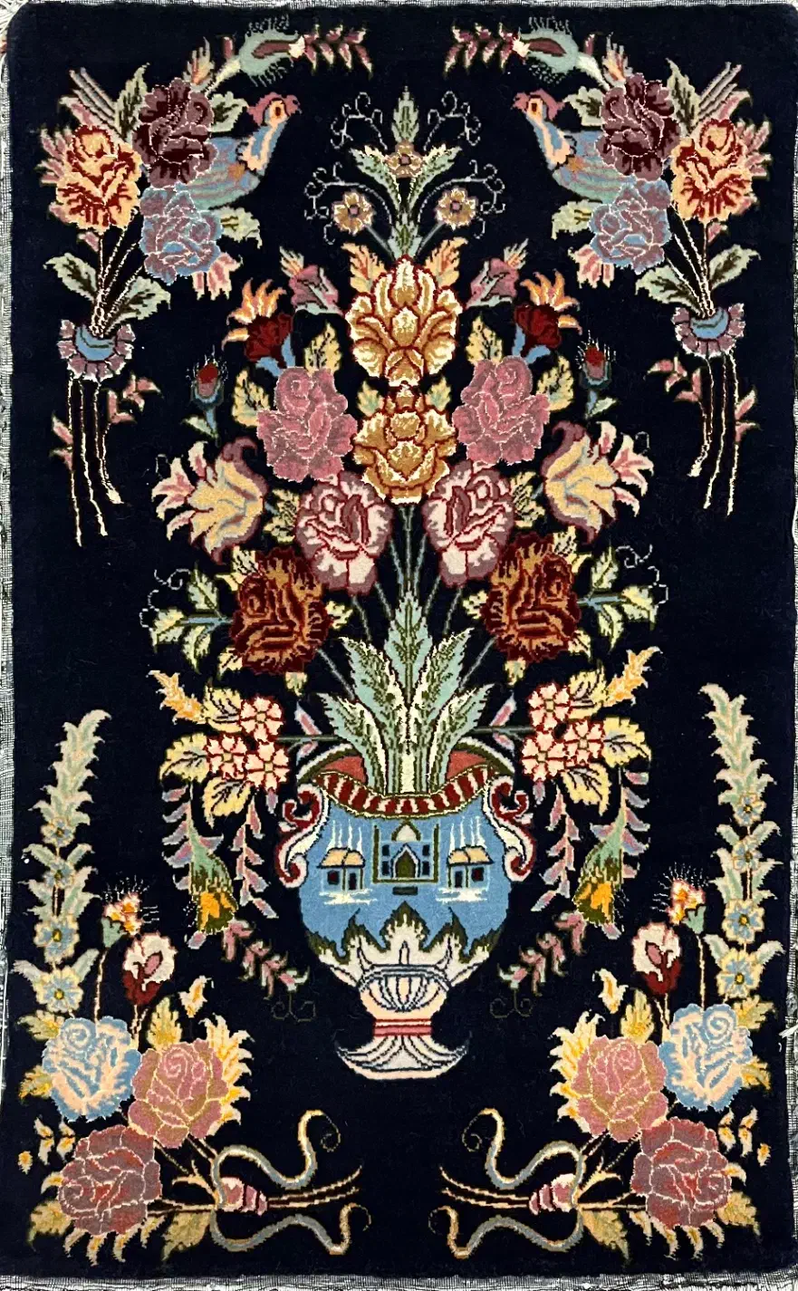 تابلو فرش گلدان کلاسیک|تابلو فرش|تهران, پاسداران|دیوار