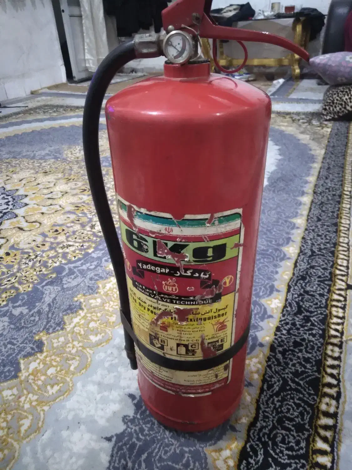 کپسول آتش‌نشانی بزرگ|ابزارآلات|باقرشهر, |دیوار