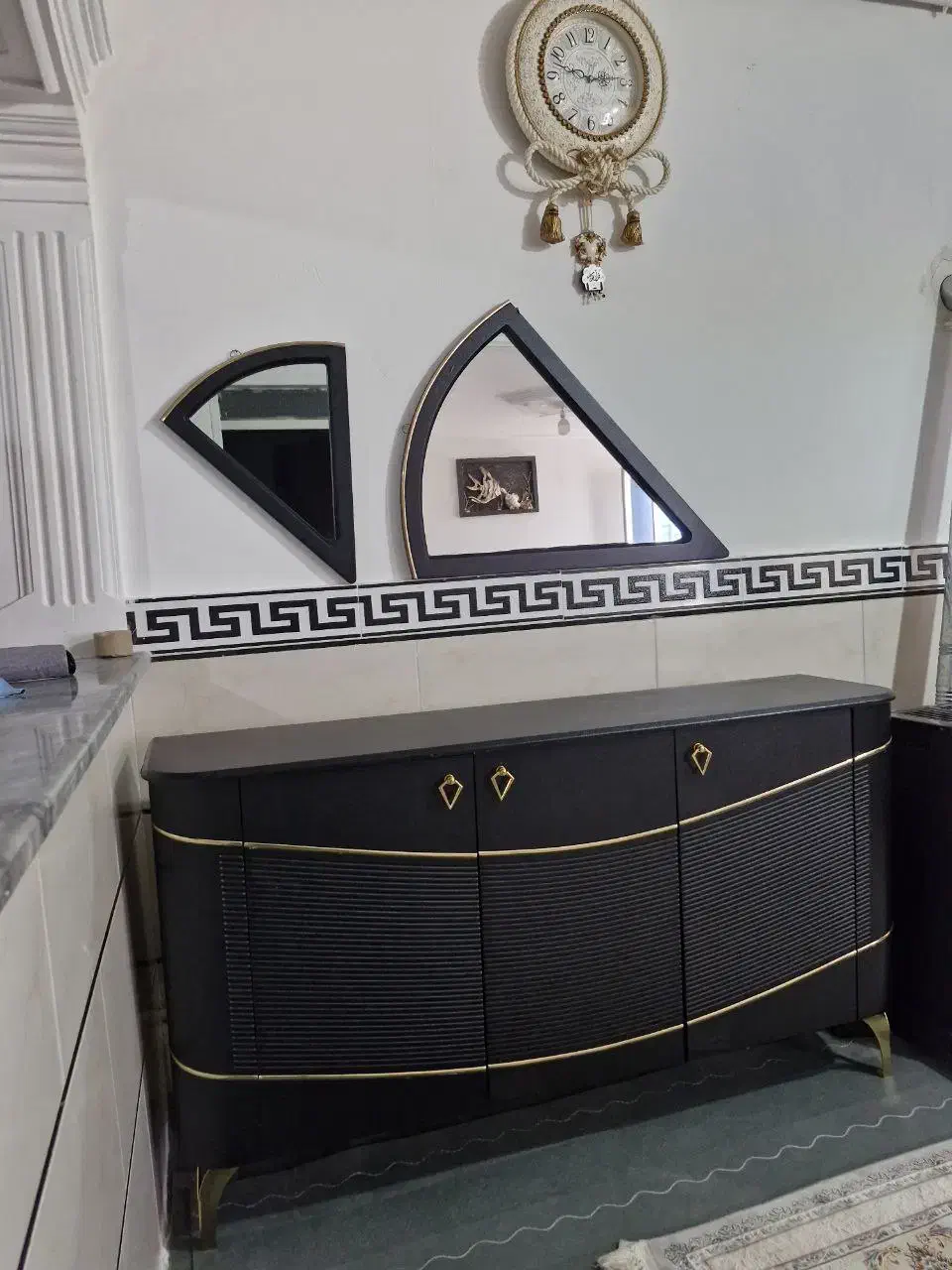 ست کنسول میز تی وی|بوفه، ویترین، کنسول|قزوین, |دیوار