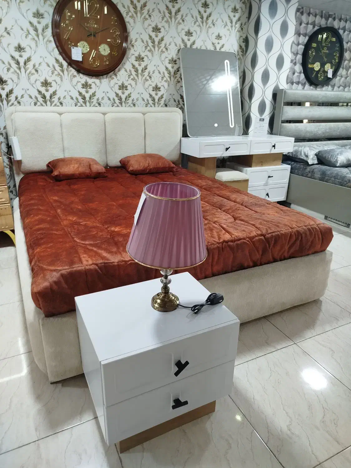 سرویس خواب مینیمال زرکالا|تخت و سرویس خواب|یاسوج, |دیوار