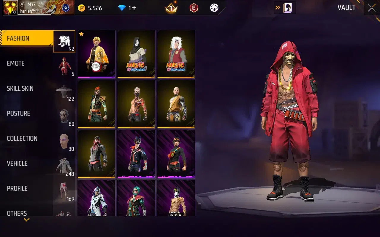 اکانت فری فایر  فوری پول لازم|کنسول، بازی ویدئویی و آنلاین|مشکین‌دشت, |دیوار