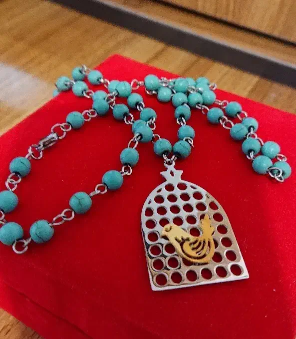 گردنبند مرغ مینا|بدلیجات|زنجان, |دیوار