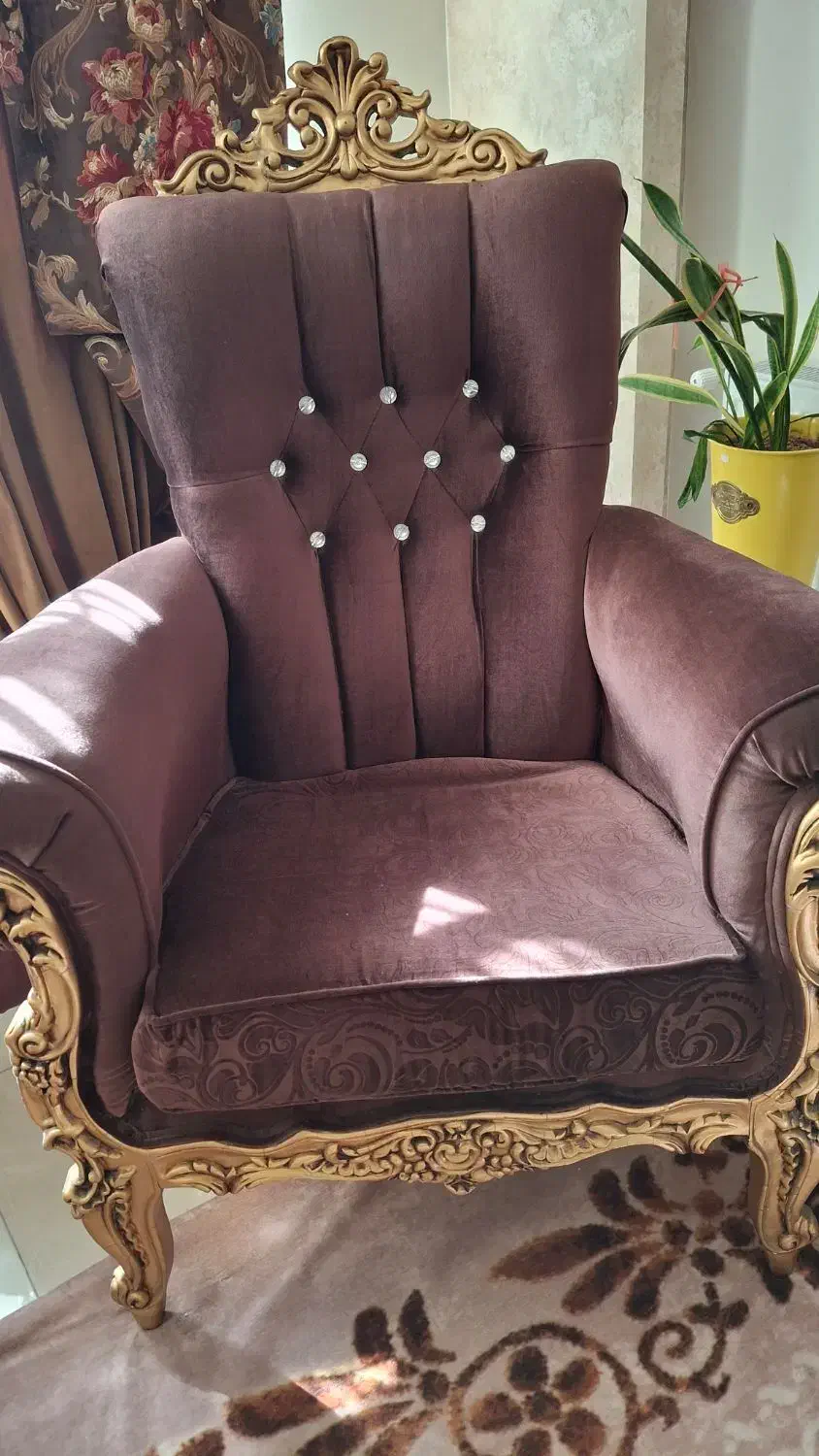 مبل ۵نفره  مدل شزلون|مبلمان خانگی و میز عسلی|کرمان, |دیوار