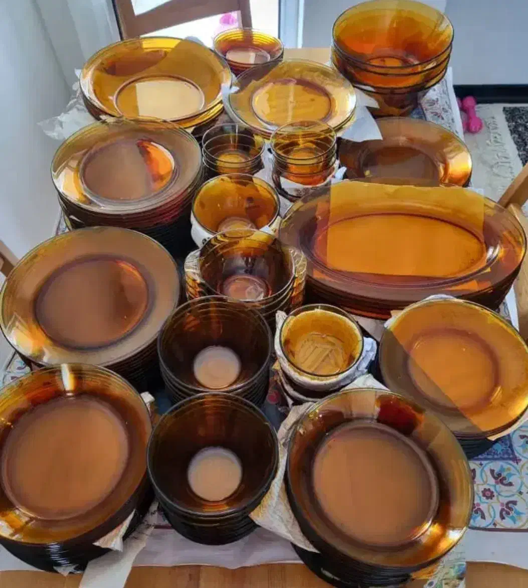 شارژ مجدد ظروف دورالکس عسلی فرانسه|ظروف سرو و پذیرایی|داراب, |دیوار