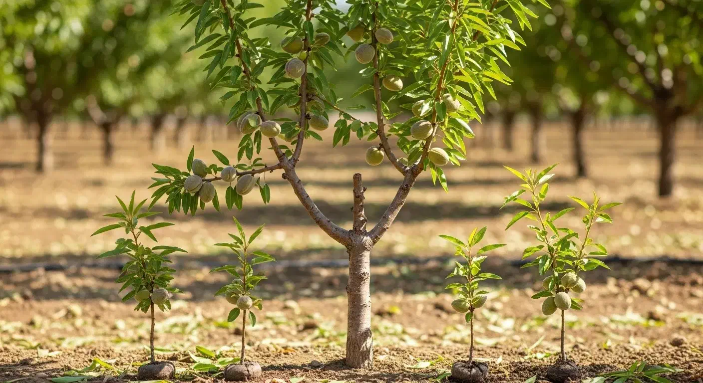 خرید نهال بادام اکبری زودبازده عرضه فوری|خدمات باغبانی و درختکاری|مریوان, |دیوار