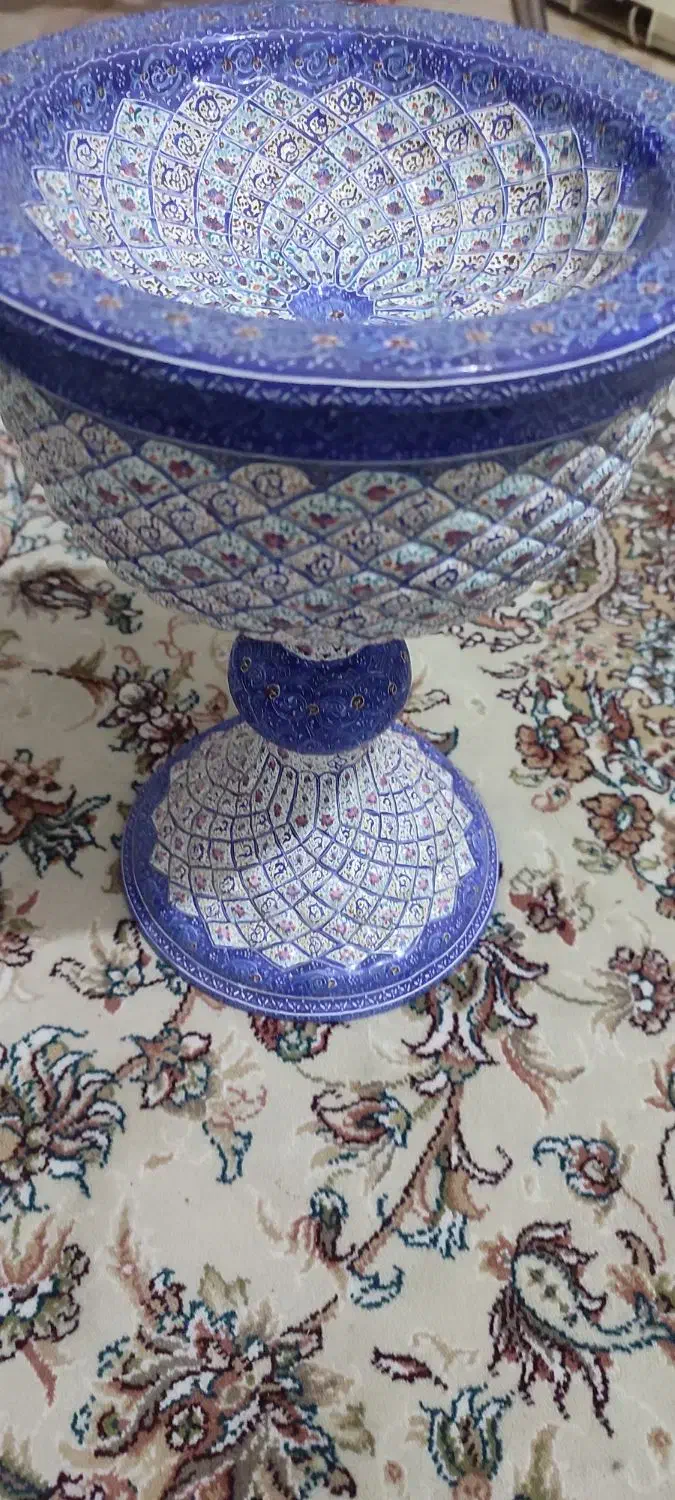 جام مینا کاری اصل|کلکسیون اشیاء عتیقه|رشت, یخسازی|دیوار