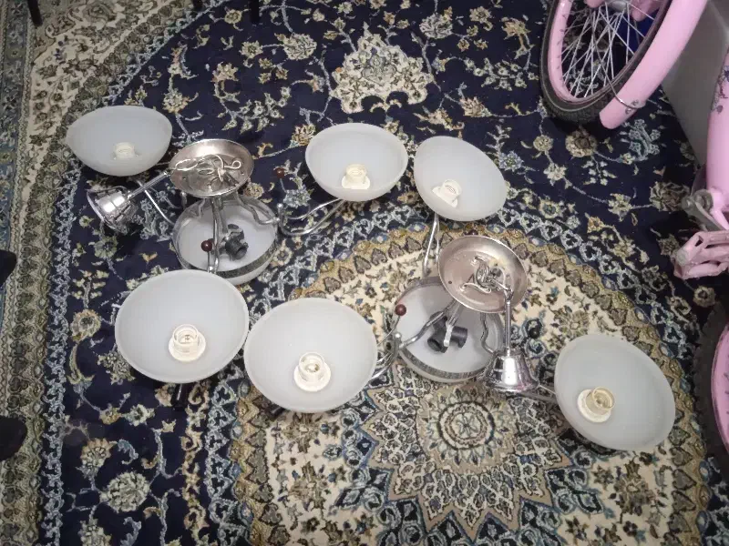 دوعدد لوستر|لوستر و چراغ آویز|شیراز, جوادیه|دیوار