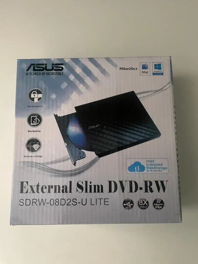 دی وی‌ دی رام اکسترنال  اسلیم asus|قطعات و لوازم جانبی رایانه|تهران, منیریه|دیوار