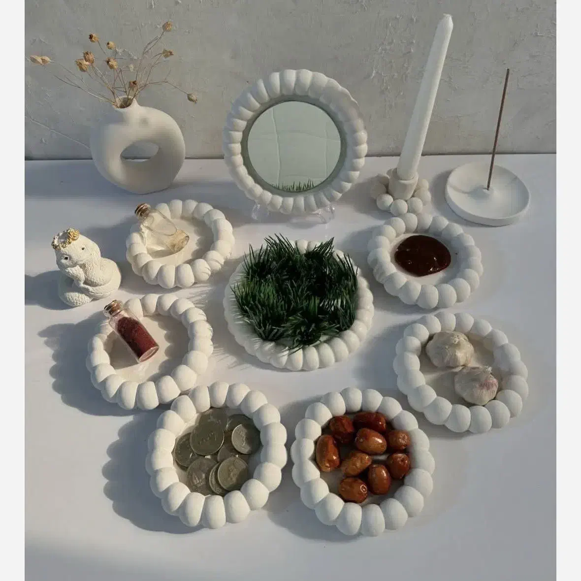 سنگ مصنوعی و شمع های دکوراتیو زیبا|صنایع دستی و سایر لوازم تزئینی|قزوین, |دیوار