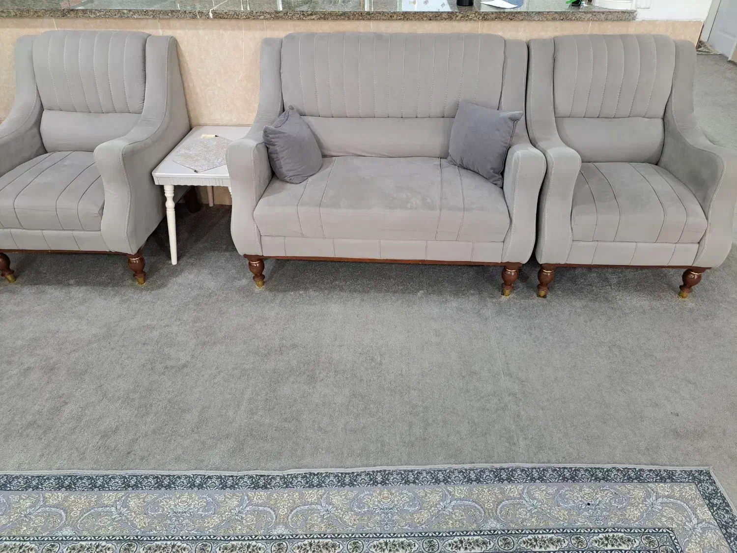 مبل ۷ نفره طوسی|مبلمان خانگی و میز عسلی|برازجان, |دیوار