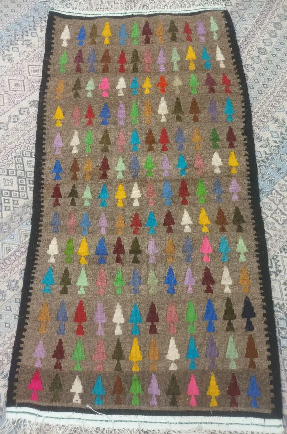 گلیم دست بافت|گلیم، جاجیم، گبه|زنجان, |دیوار