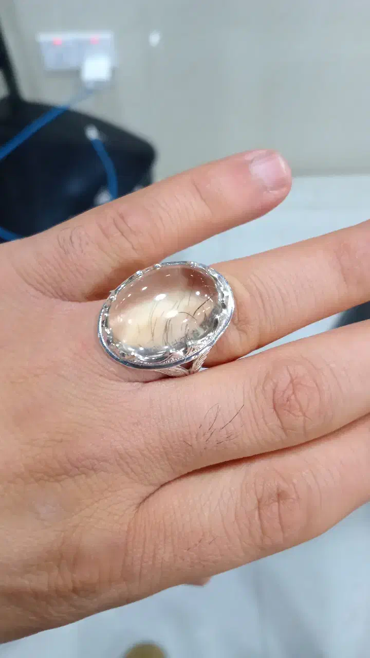 انگشتر عقیق یمنی حباب دار اصل با در نجف|جواهرات|بوشهر, |دیوار