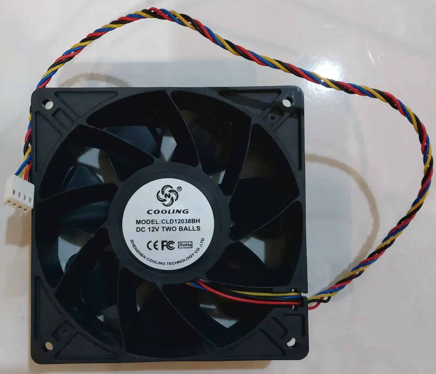 فن خنک کننده ۴سیم ۱۲ولت دور بالا نو|قطعات و لوازم جانبی رایانه|هشتگرد, شهرک بعثت|دیوار