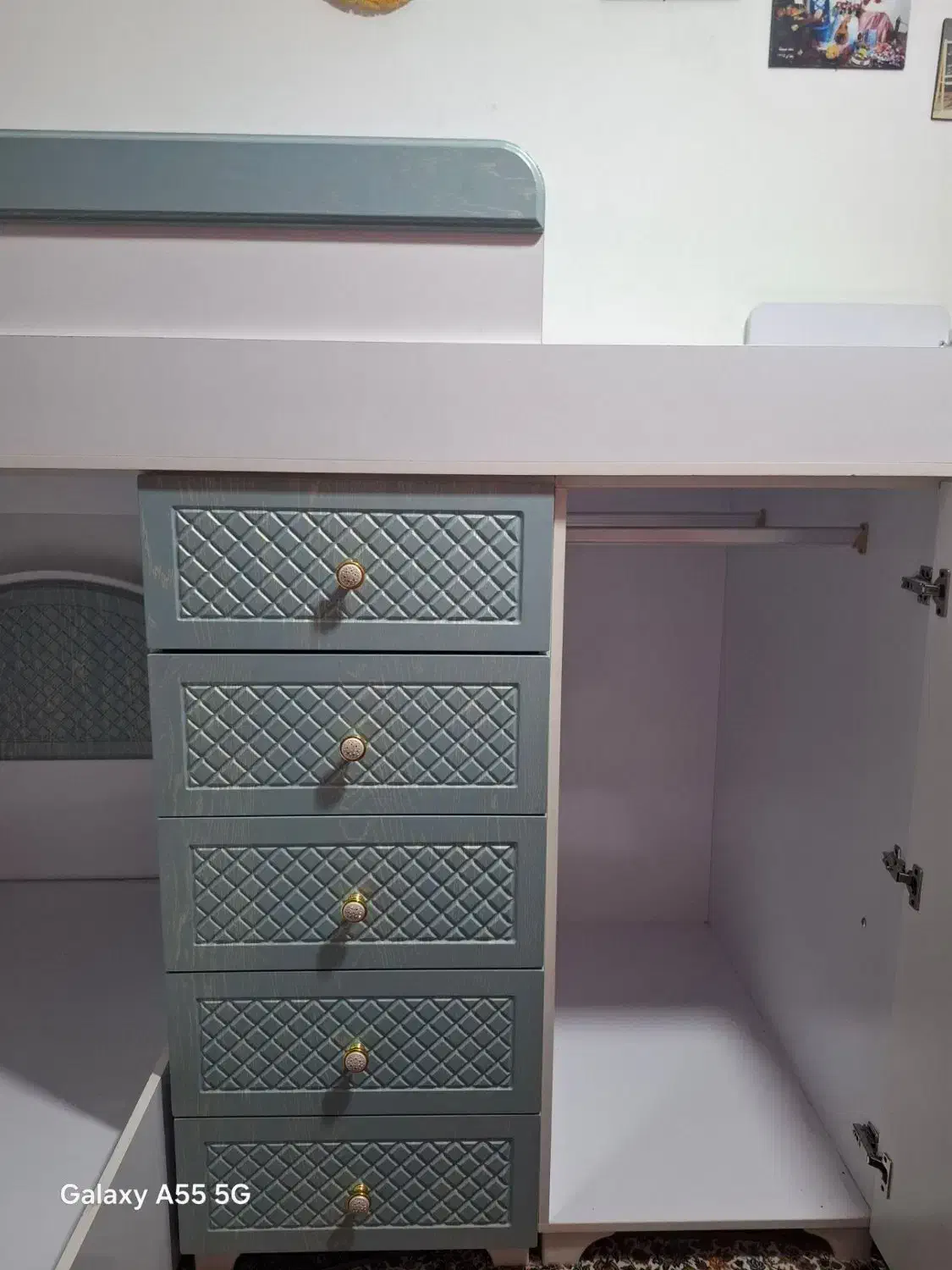 تخت دوطبقه نونو بدون خط و خش  با کمدو 9 تا کشو|تخت و سرویس خواب|تربت جام, مطهری|دیوار