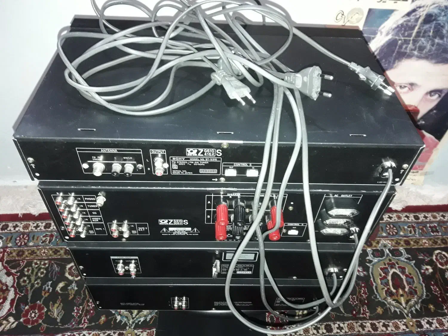 باند امپ ضبط کینگ وینتیج استریو دک طبقاتی کاست|سیستم صوتی خانگی|شیراز, هفت تنان|دیوار