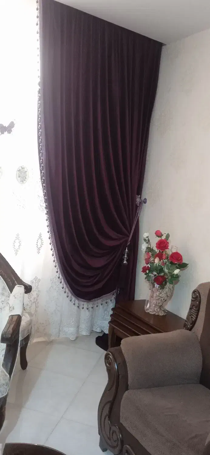 پرده|پرده، رانر، رومیزی|نیشابور, کوی فرهنگیان|دیوار