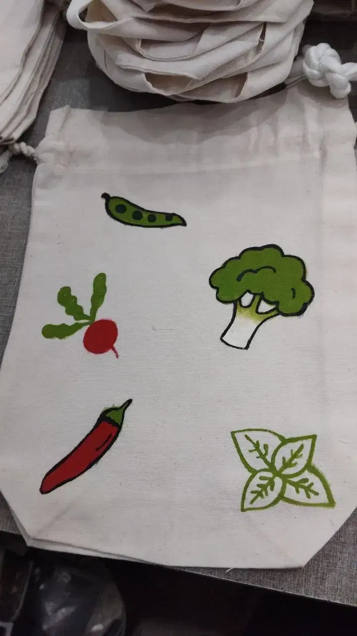 کیسه نان و سبزی|سفره، حوله، دستمال آشپزخانه|ساری, |دیوار