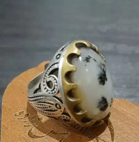 انگشتر نقره شجر شاهرخی قدیمی رکاب دست ساز|جواهرات|لاهیجان, کوی خزر|دیوار