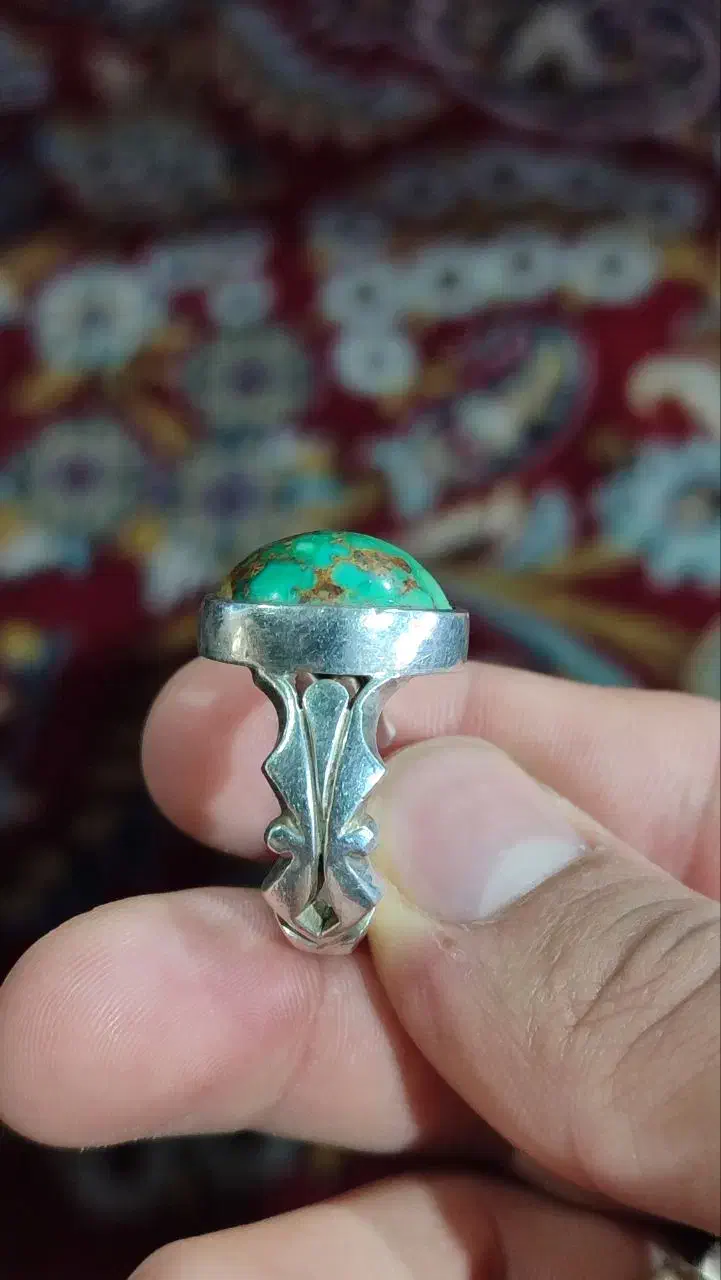 انگشتر فیروزه رکاب نقره|جواهرات|شاندیز, |دیوار