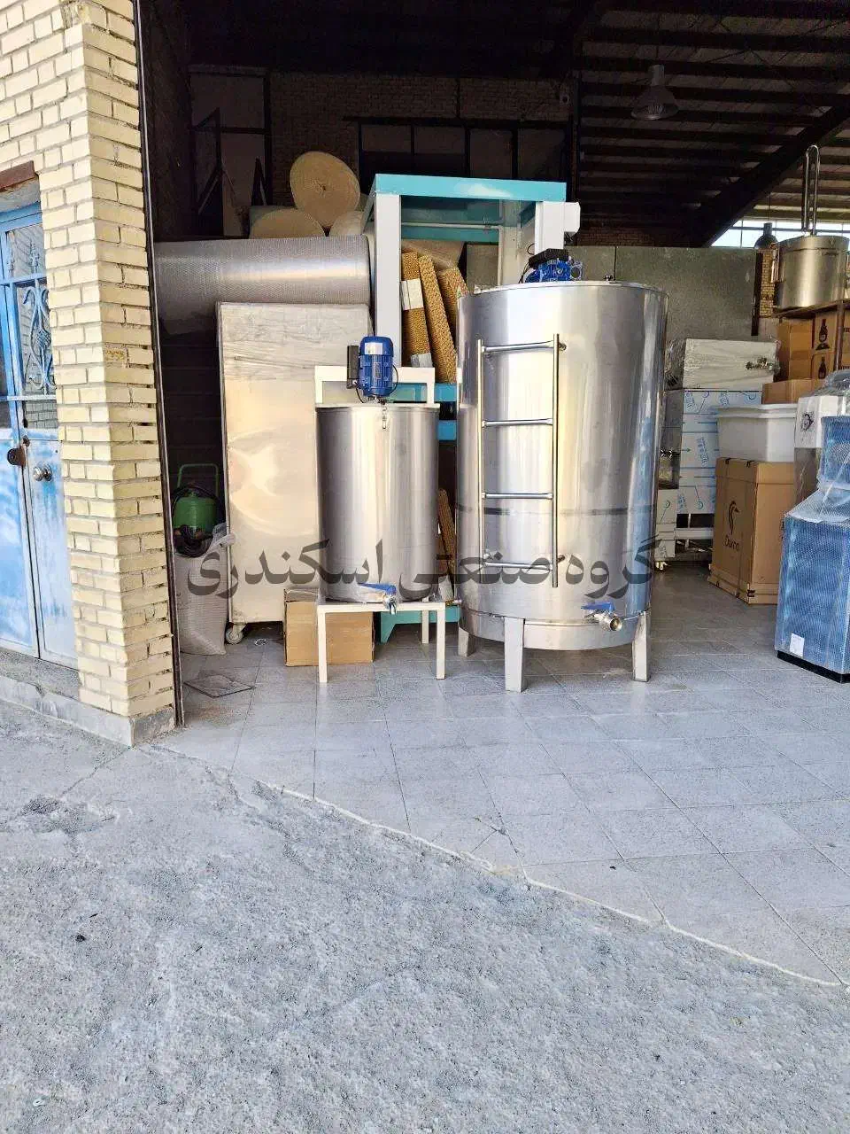 پاتیل شیر جوش گرم کن داغ پخت دیگ پروسس تانک 100|ظروف پخت‌وپز|تهران, امانیه|دیوار