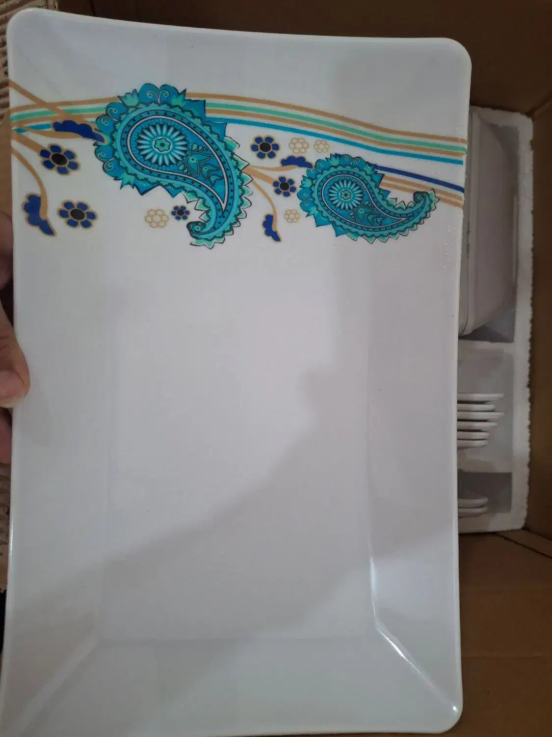 ملامین ۴۵تیکه کاملا نو بدون استفاده|ظروف سرو و پذیرایی|بهبهان, |دیوار