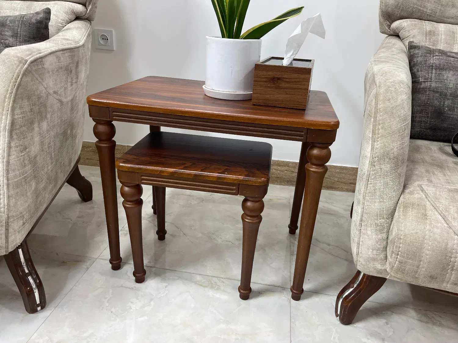 میز وسط با عسلی|مبلمان خانگی و میز عسلی|رستمکلا, |دیوار