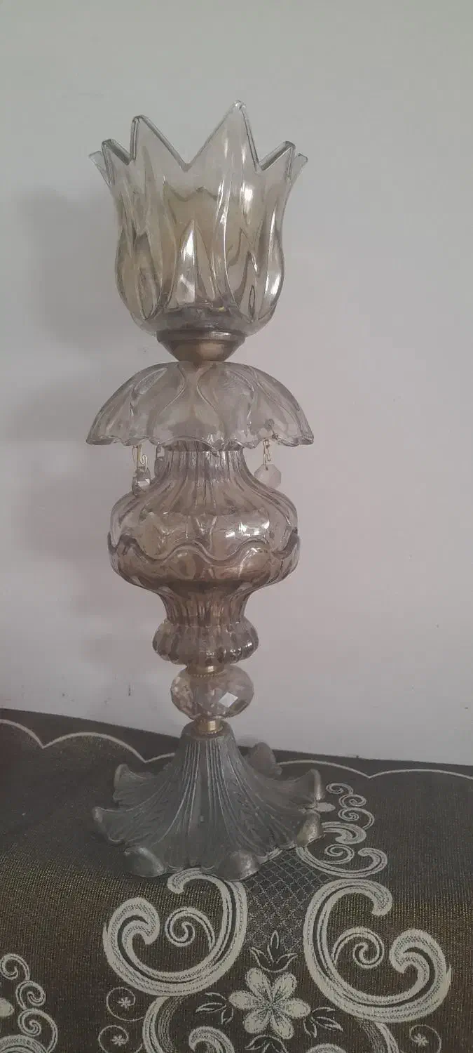 شمعدون نقره|لوستر و چراغ آویز|قم, زند آباد|دیوار