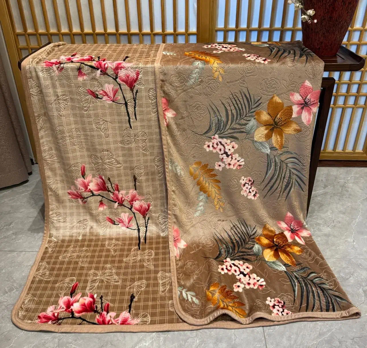 انواع پتو های خارجی ارسالی از بندرعباس|رختخواب، بالش، پتو|قزوین, |دیوار