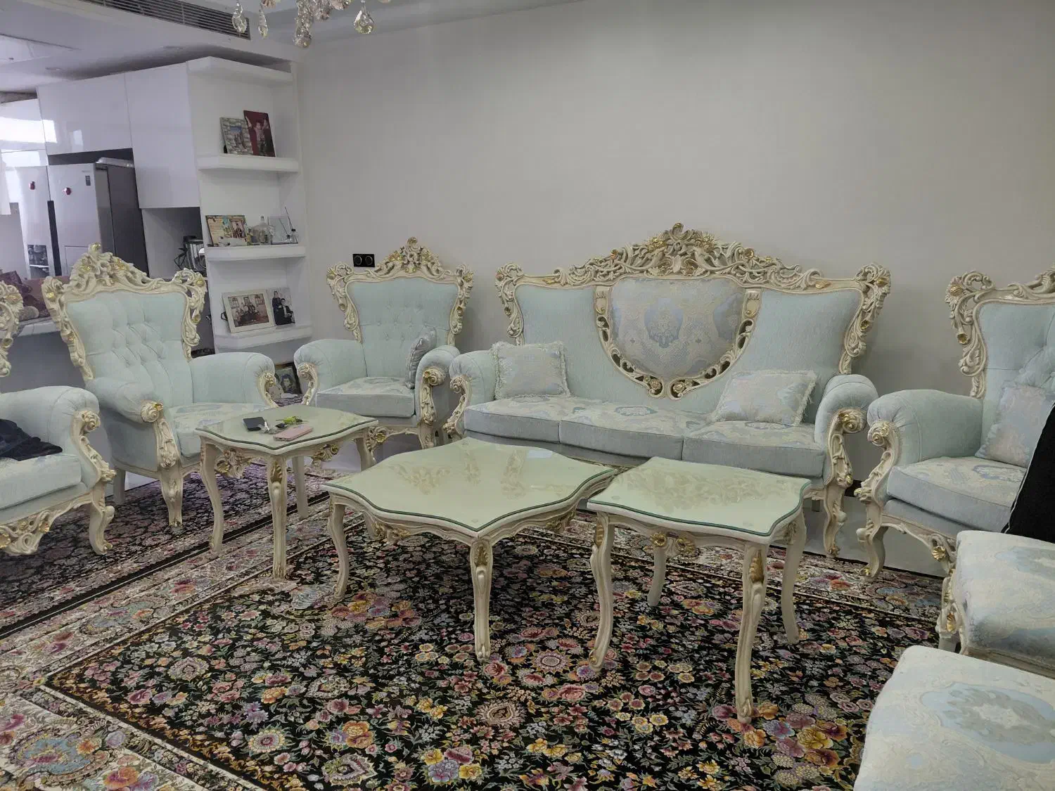 مبل کلاسیک ۹ نفره|مبلمان خانگی و میز عسلی|تهران, لویزان|دیوار