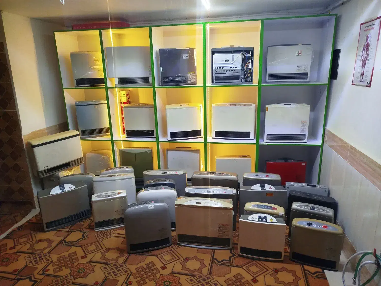 بخاری برقی گازی ژاپنی|بخاری، هیتر، شومینه|بردسکن, |دیوار