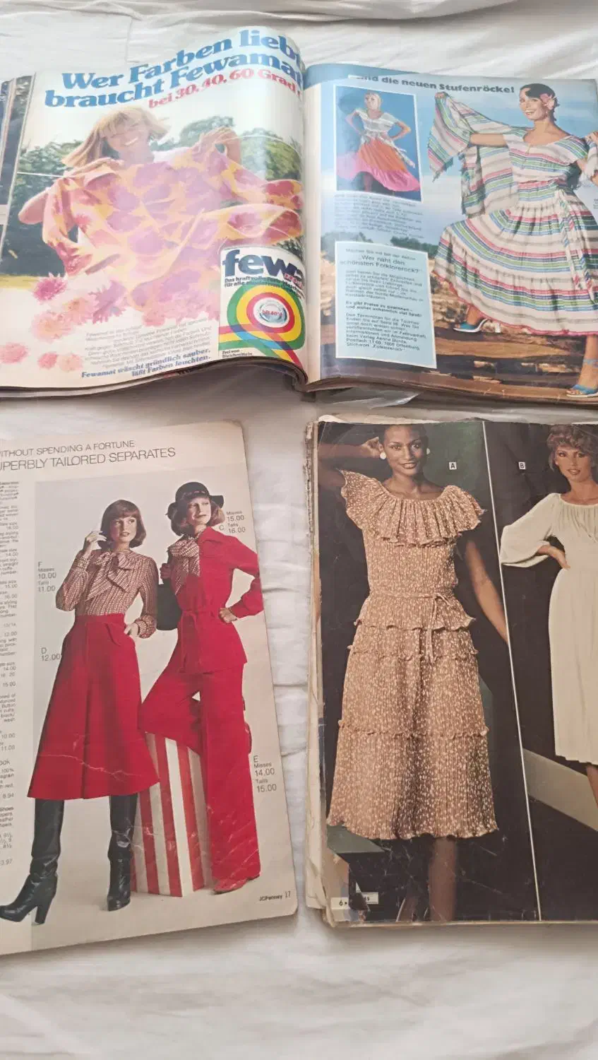 مجله قدیمی مدل لباس|کلکسیون اشیاء عتیقه|ری, دیلمان|دیوار