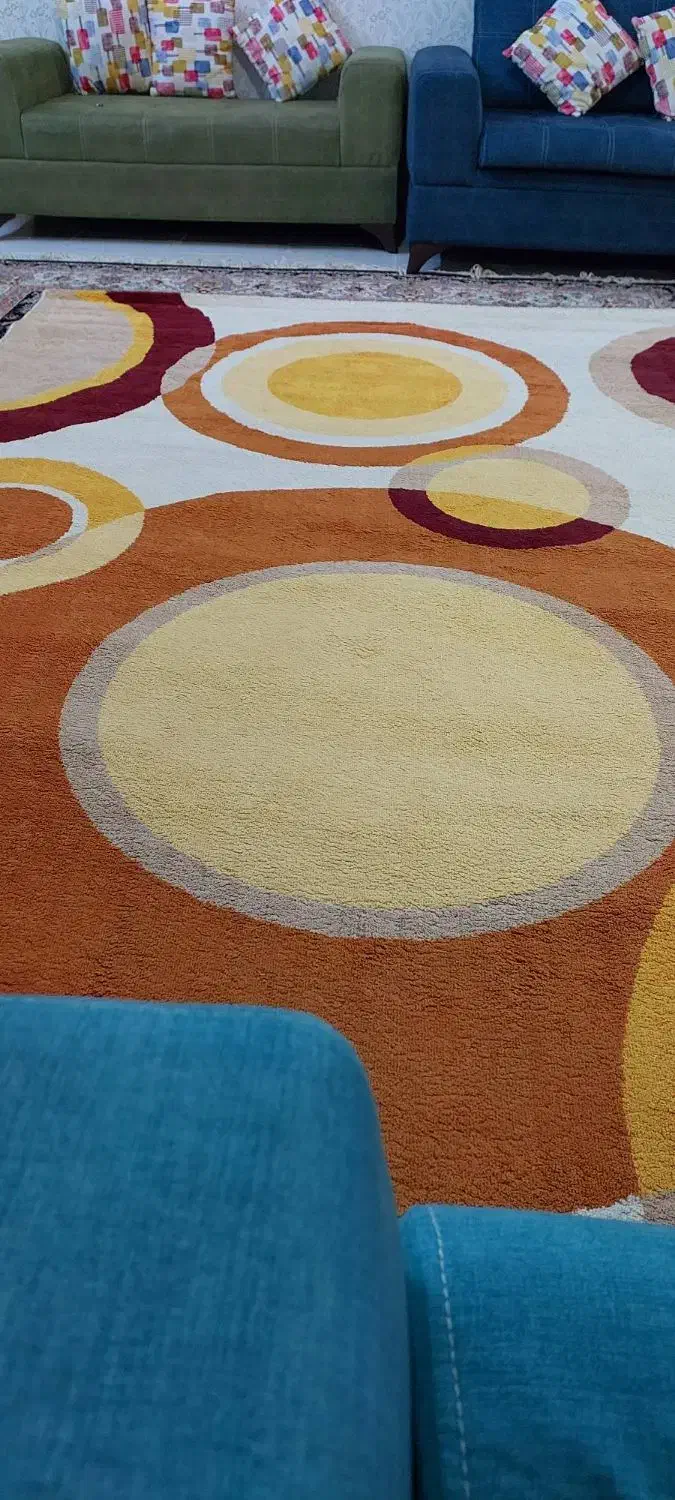 یک جفت فرش شش متری فانتزی|فرش|قزوین, |دیوار