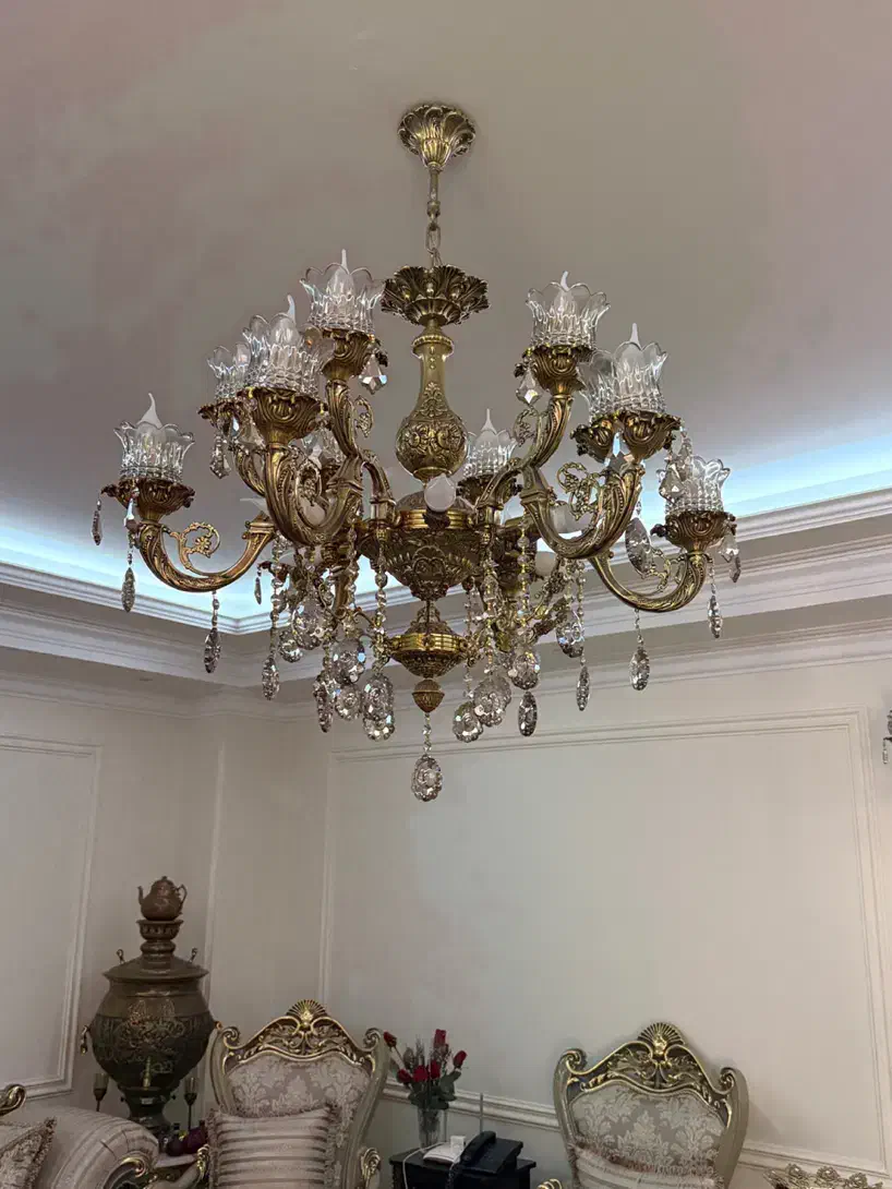 لوستر برنز سه عدد نو و استفاده نشده|لوستر و چراغ آویز|قزوین, |دیوار