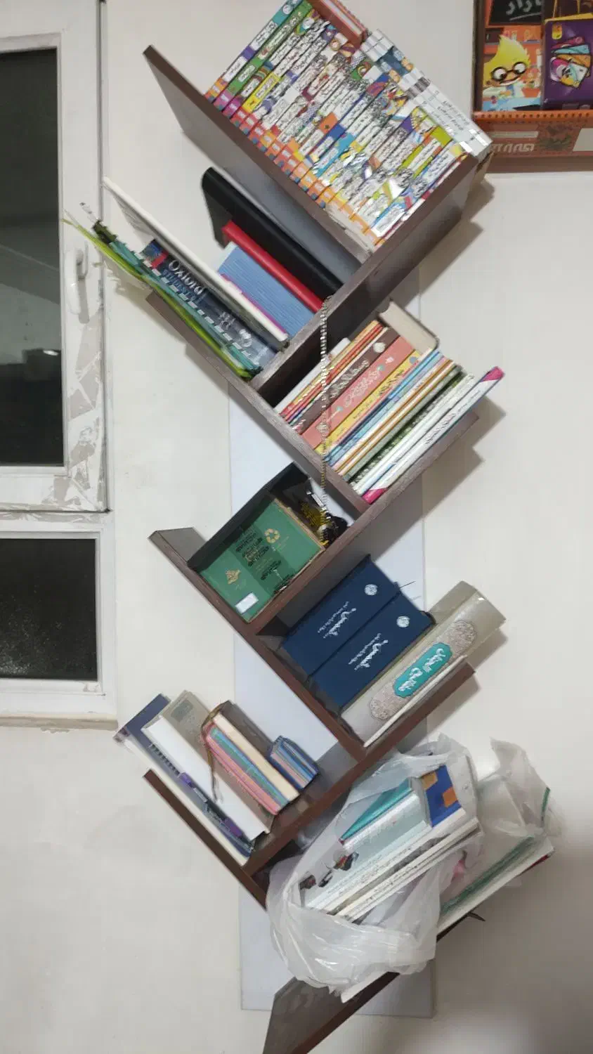 دو عدد کتابخانه درختی دیواری|کتابخانه، شلف، قفسه‌های دیواری|شیراز, فرگاز|دیوار